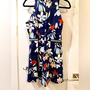 Parker mini floral print dress